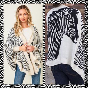 Zebra Sweater Cardigan